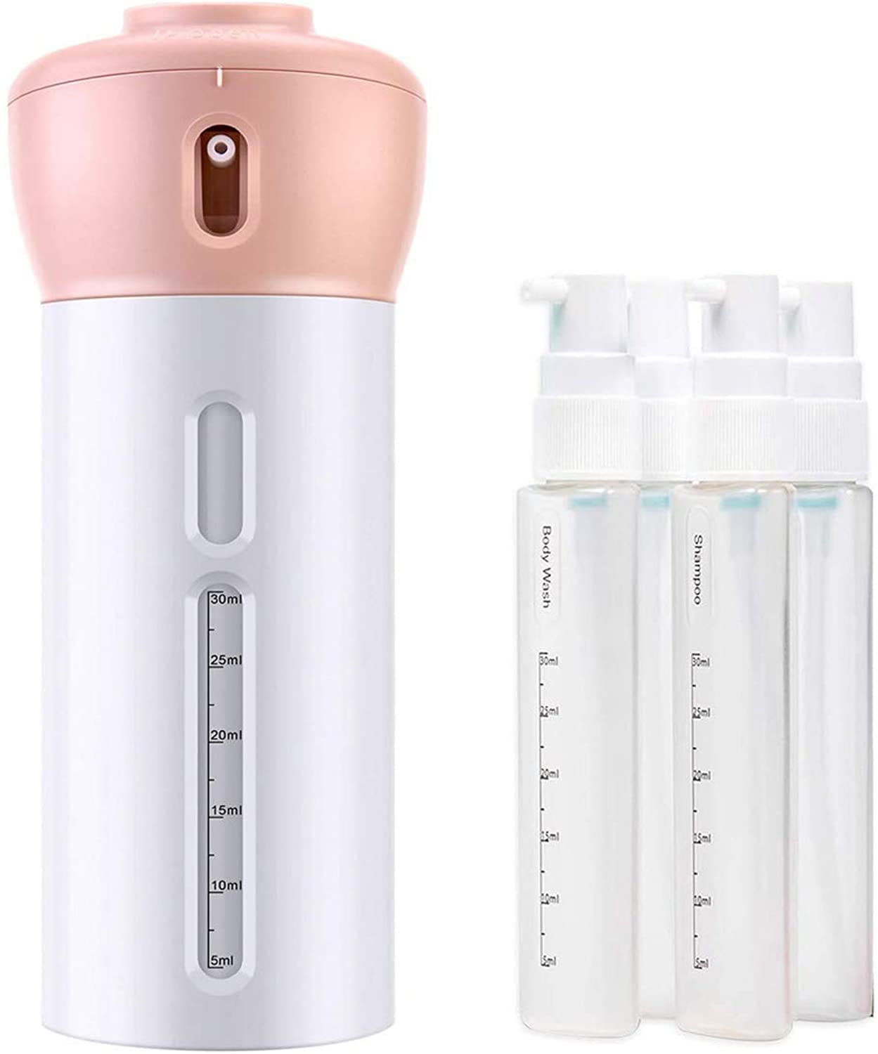 4 In 1Travel Bottles Set, Leak-Proof Travel Bottles Containers Liquid Lotion Cream Container for Shampoo Cosmetics Lotion Conditioner Shower Gel and Toiletries